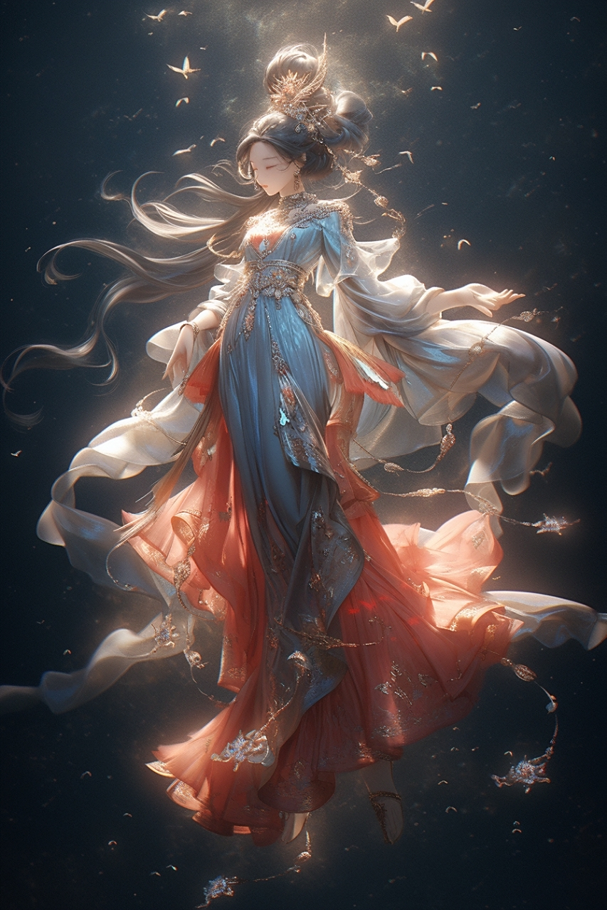 敦煌飞天——中国古代服装与动感舞蹈姿势,唯美具魅力成就东方女性之