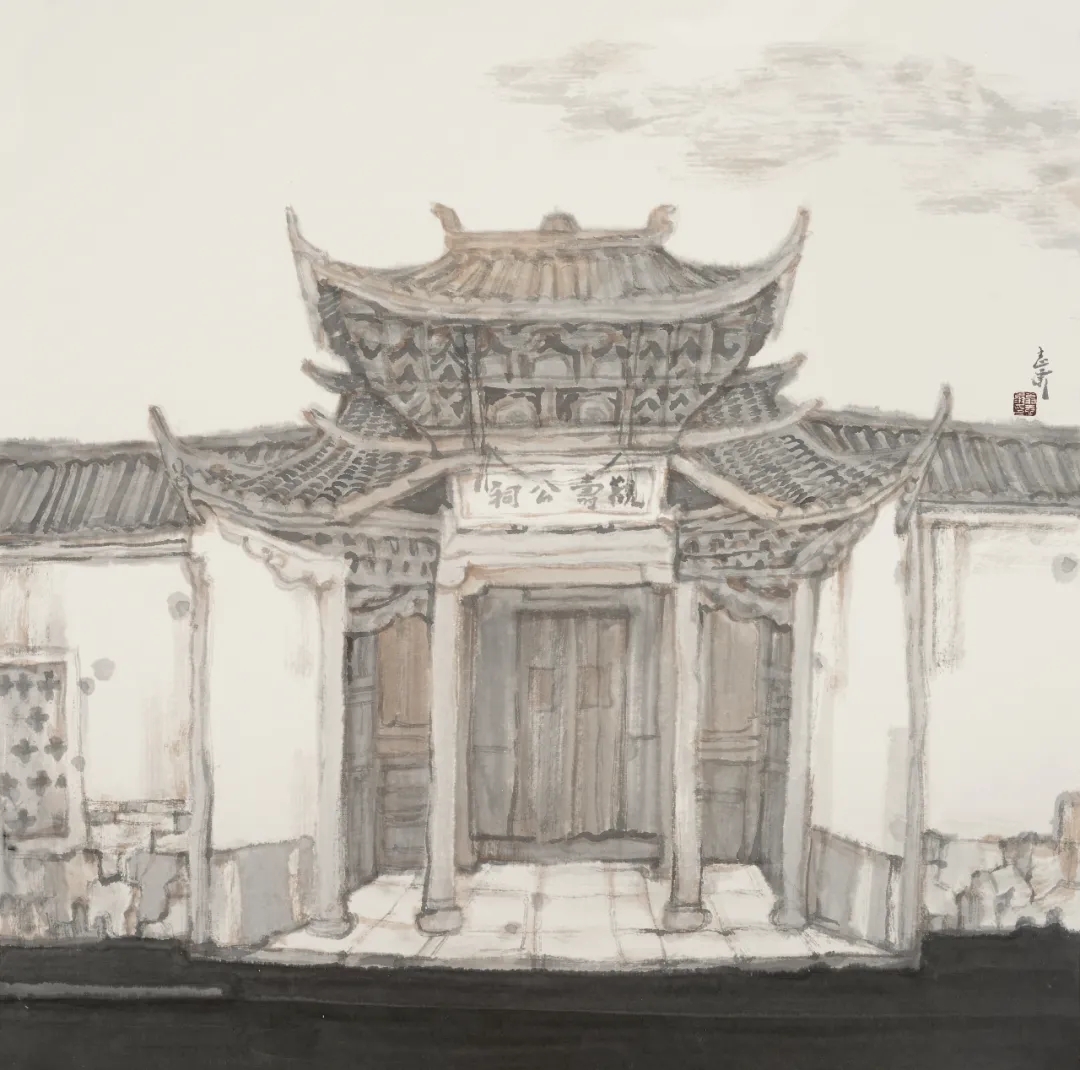 福建省画院|穿过昼夜的笔端——翁志承山水画