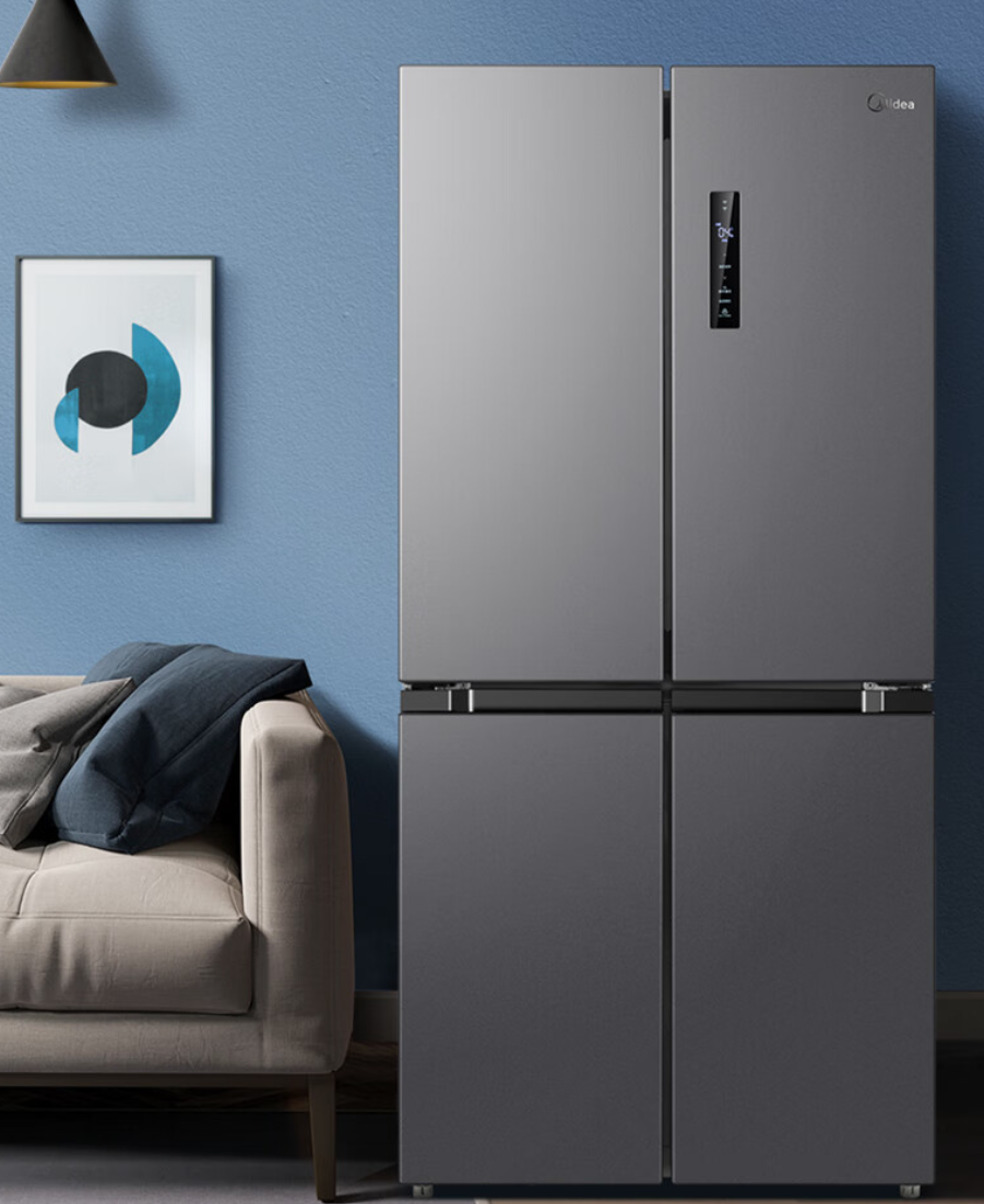 美的471升十字双开门冰箱,尊享高效保鲜与智能便利,仅需2899元