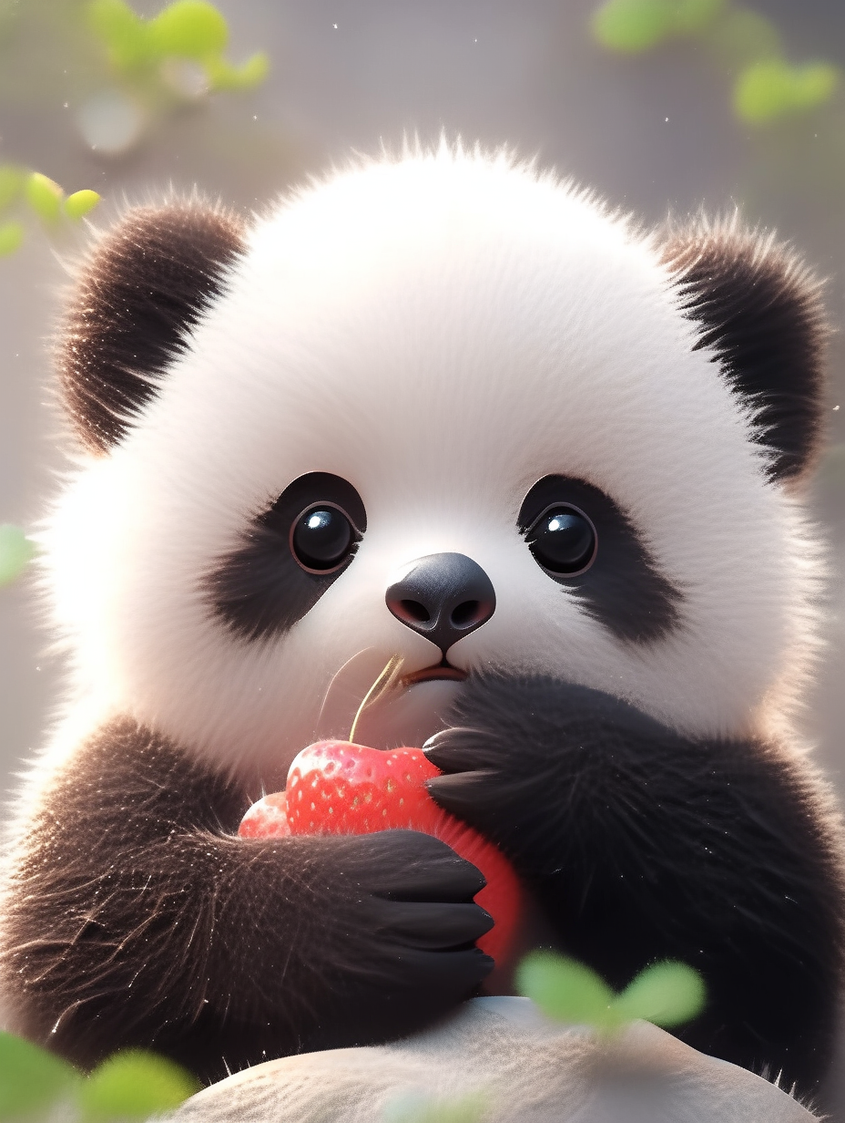 大熊猫幼崽可爱头像壁纸背景图