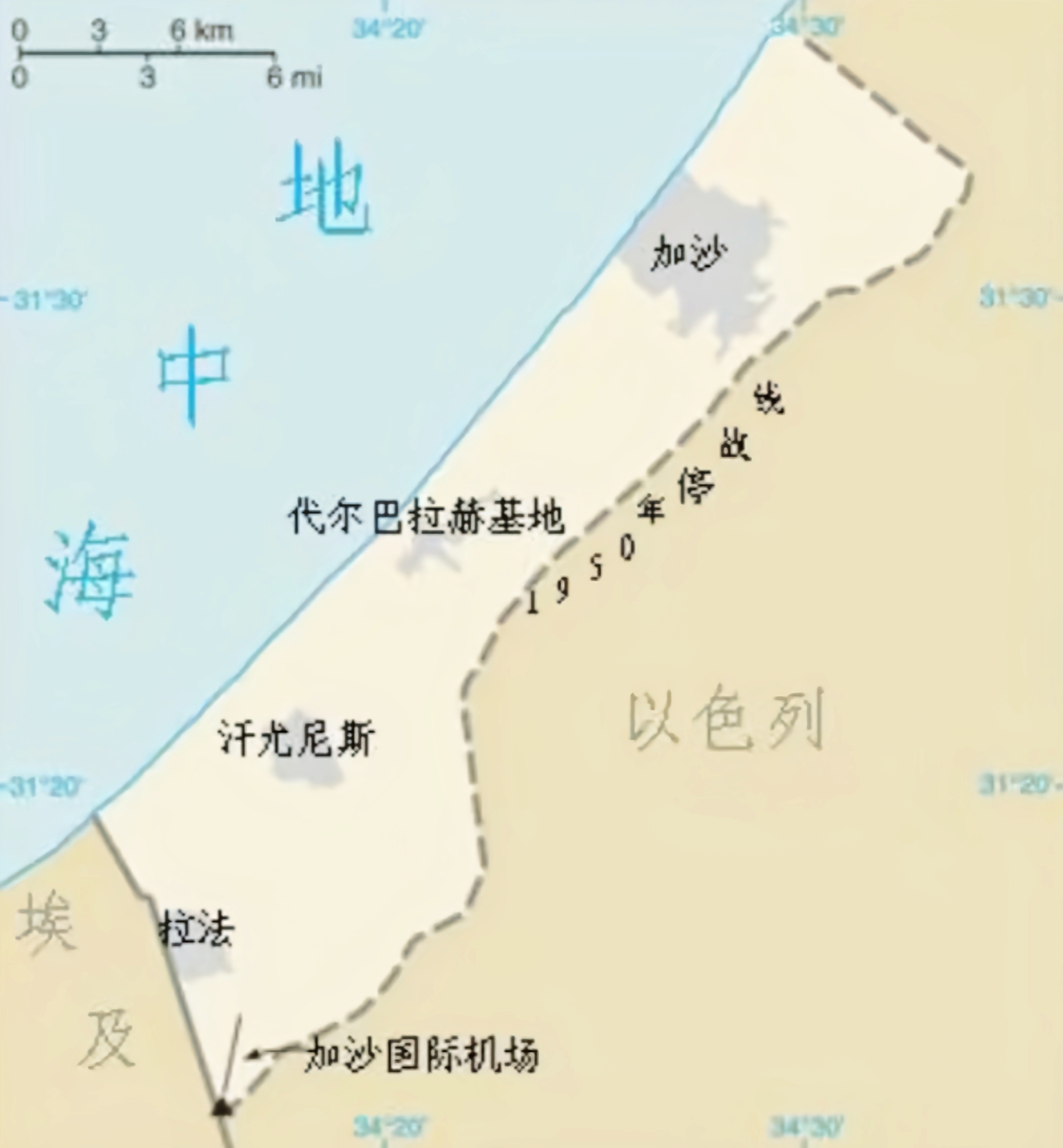 巴勒斯坦的加沙地区面积300多平方公里居然挤下了两百多万人加沙背