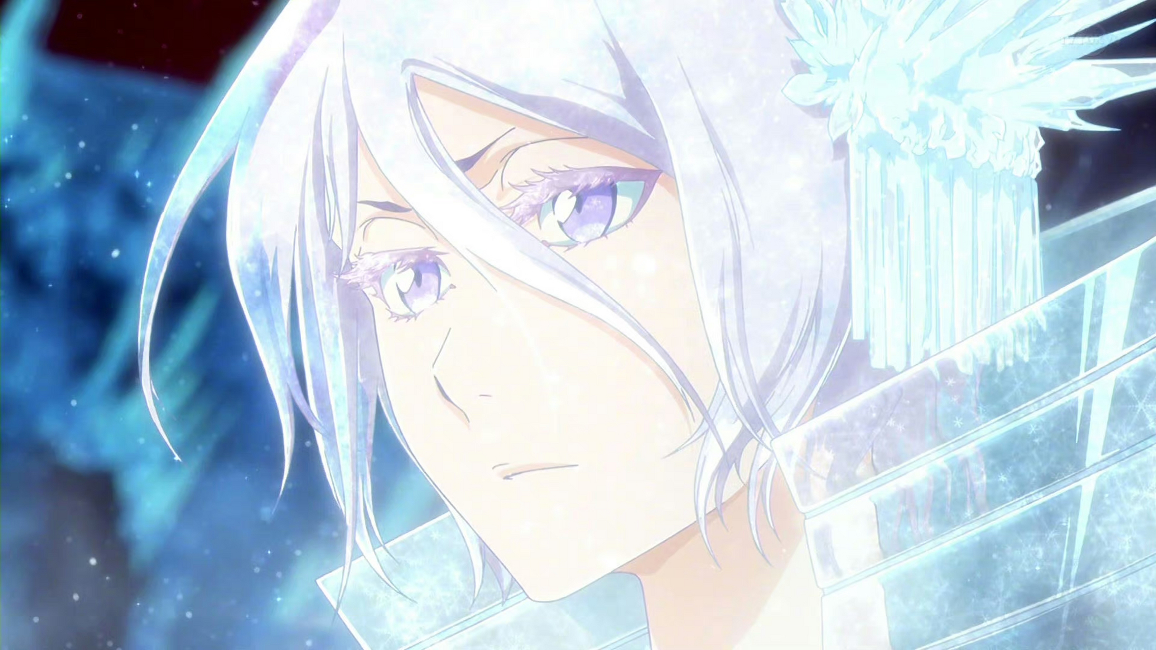 死神bleach# 朽木露琪亚-卍解-白霞罸7615 白色露琪亚好美呀76