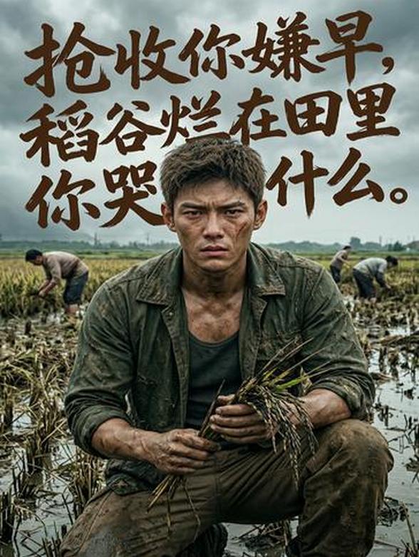 抢收你嫌早，稻谷烂在田里你哭什么封面图