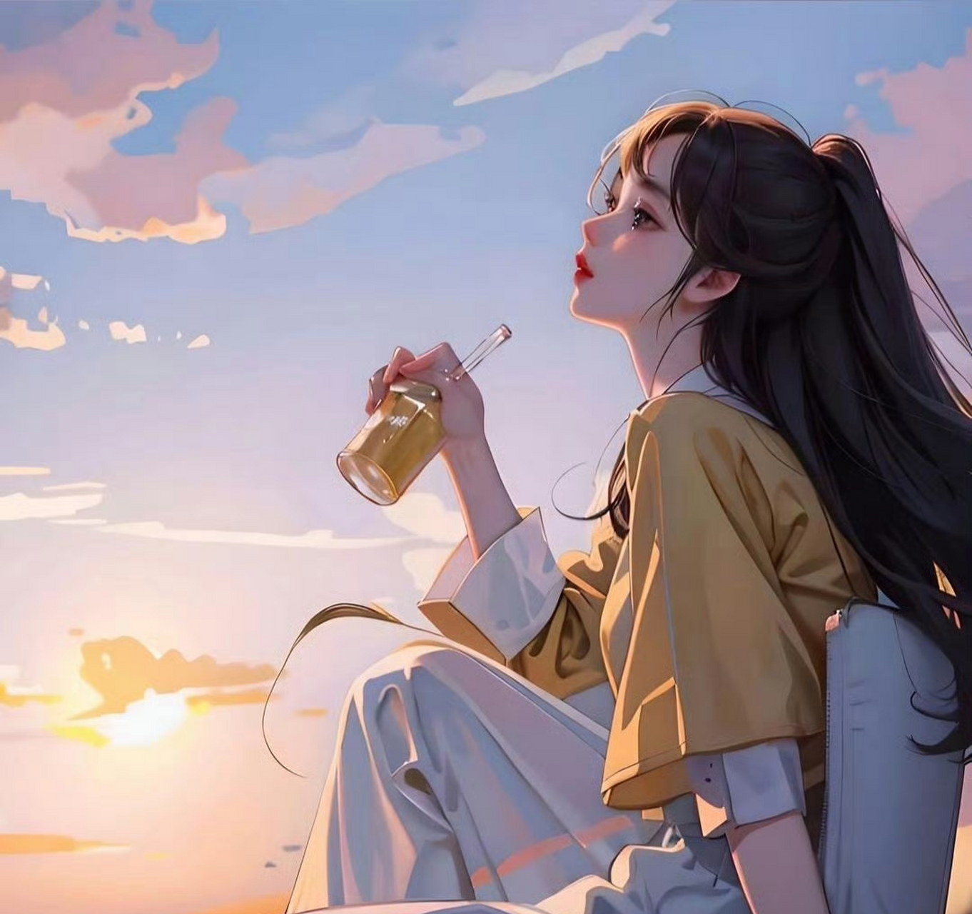 治愈女生动漫头像 #晒一下我的房间