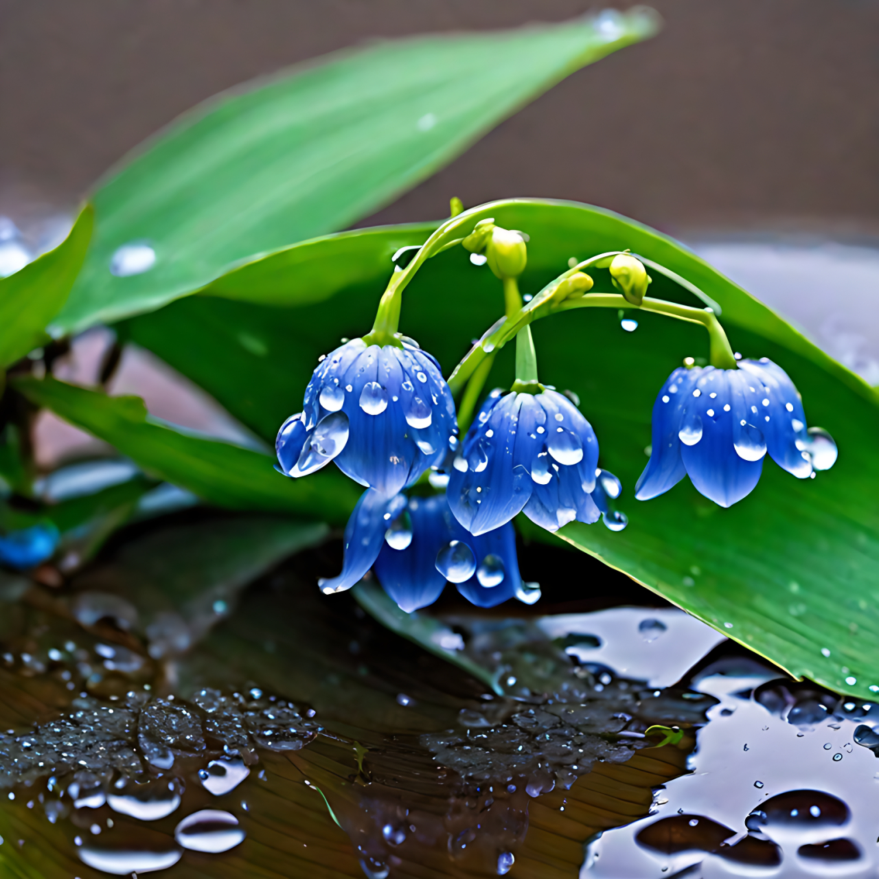 雨中铃兰花#老司机挑战极限操作# #铃兰花