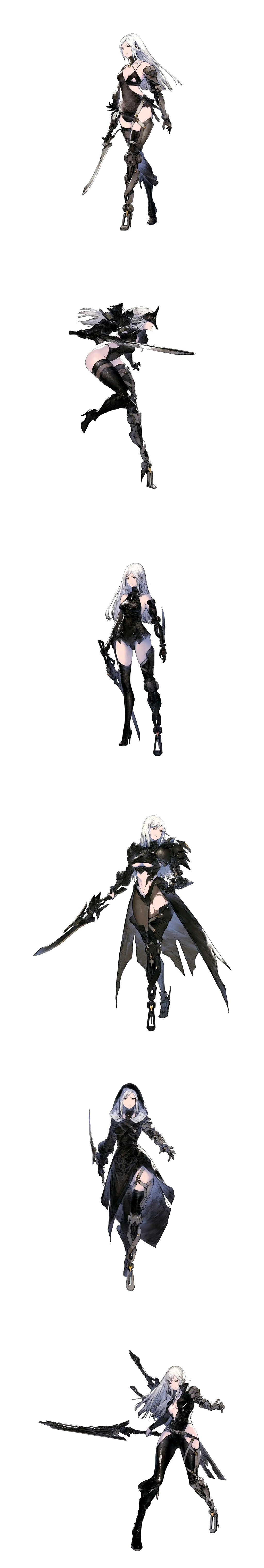 游戏《尼尔:重生》人物设定插画欣赏