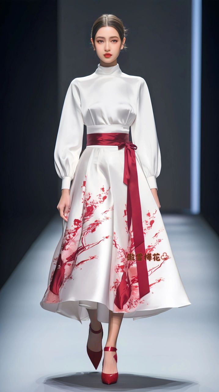 新中式国风梅兰竹菊 穿上中国风服饰,仿佛穿越了时空,感受历史的沉淀