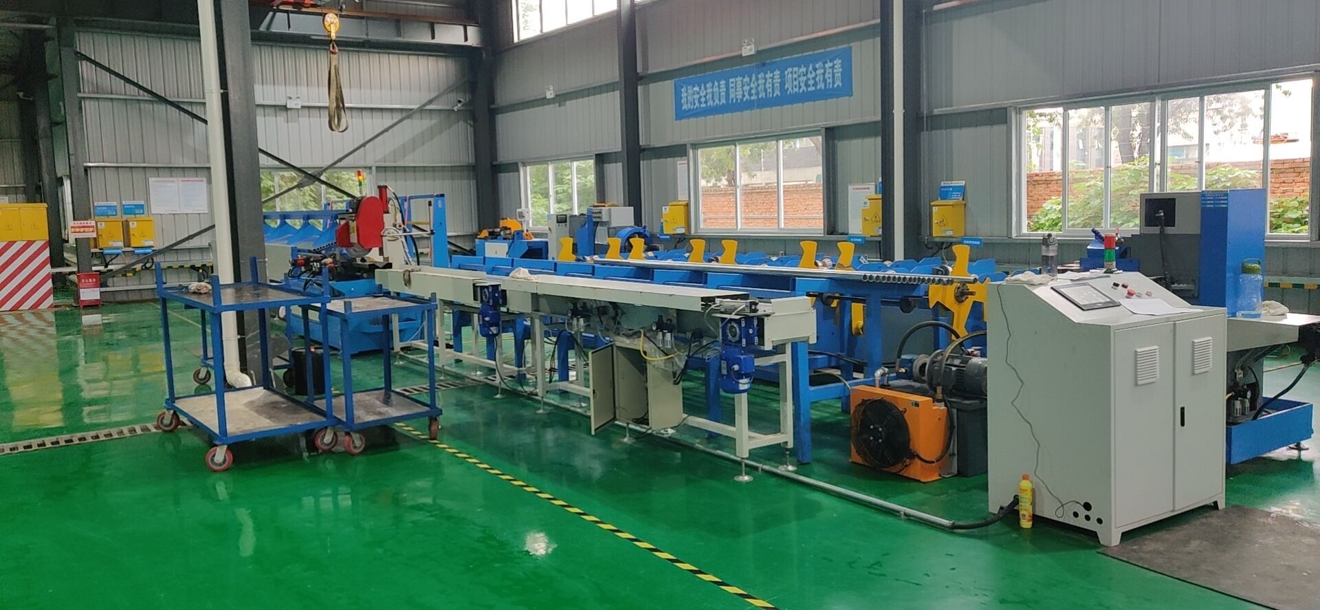 套丝机生产线,压槽生产线-鑫旺全自动套丝机