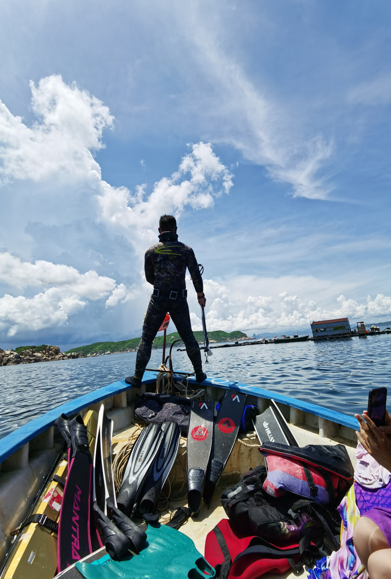 自由潜渔猎水下拍摄