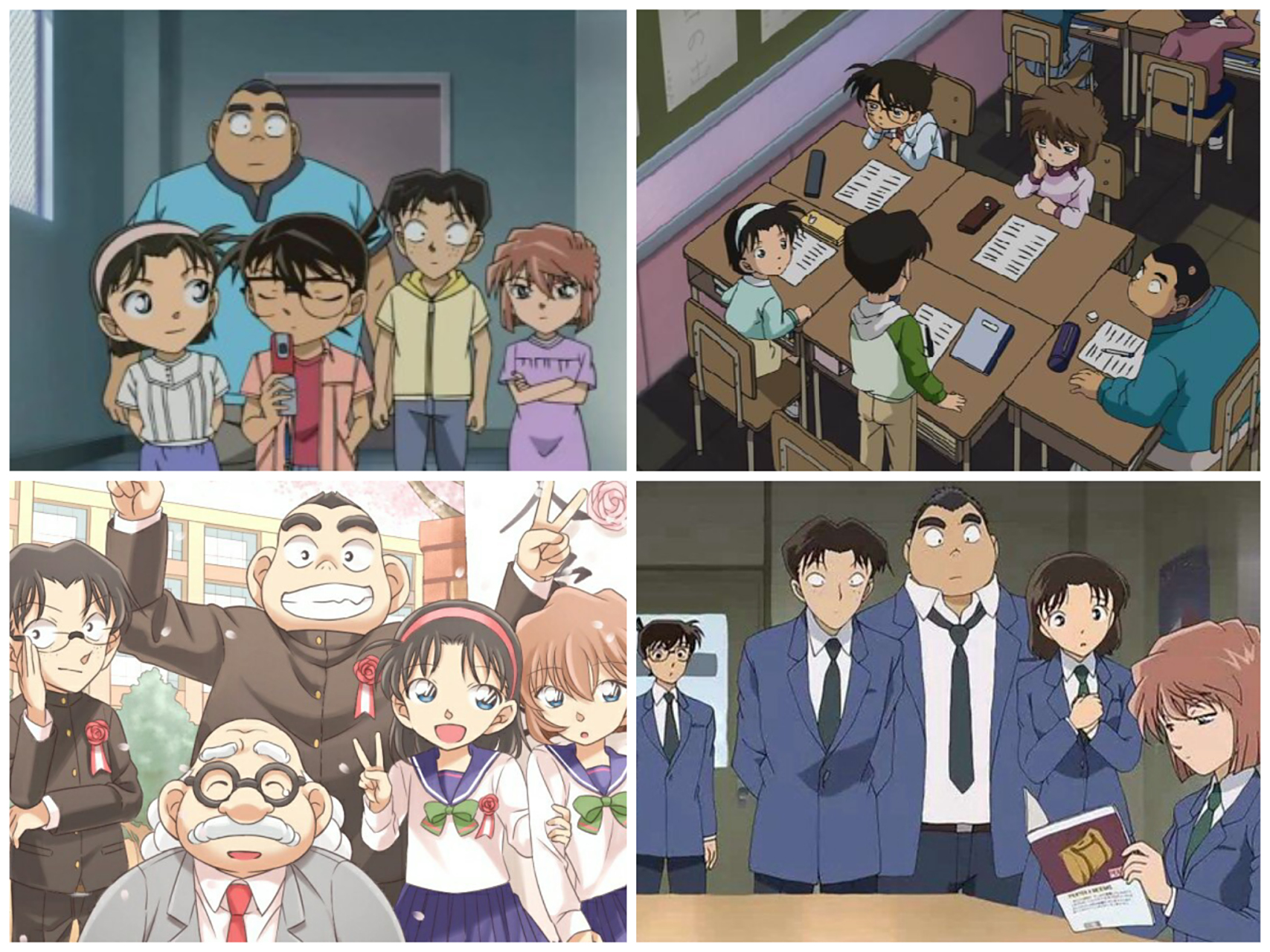 少年侦探团的合照,有人喜欢他们吗?#动漫# #名侦探柯南