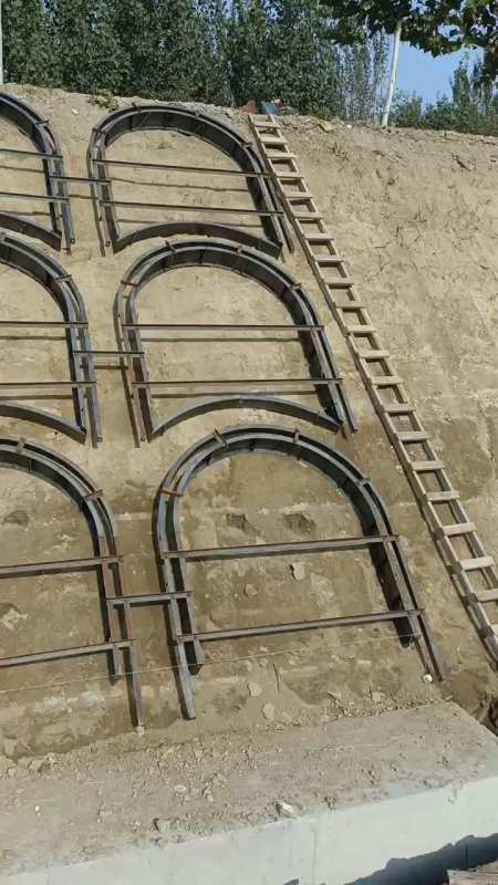 拱形骨架护坡模具,拱形骨架护坡钢模板-度小视