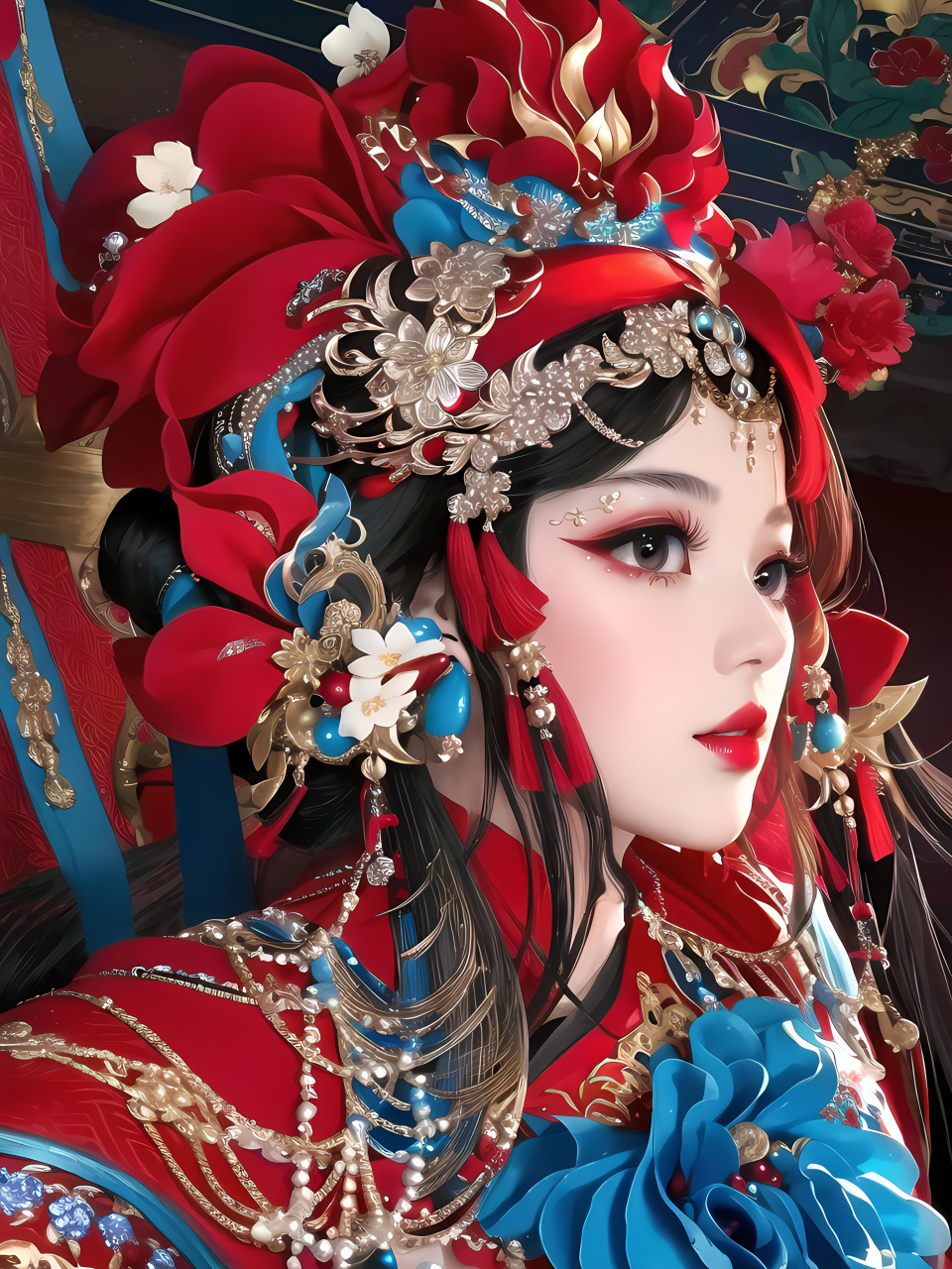 虞姬霸王别姬头像,太美了! 1,兵家胜负,乃是常情.