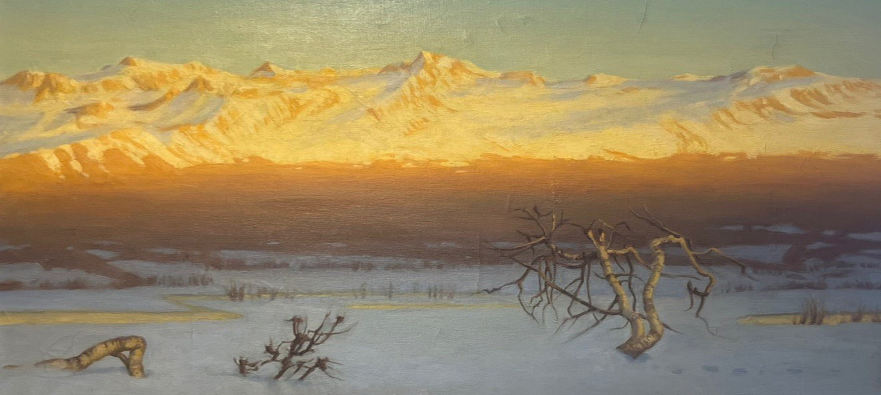 俄罗斯油画～『远山』