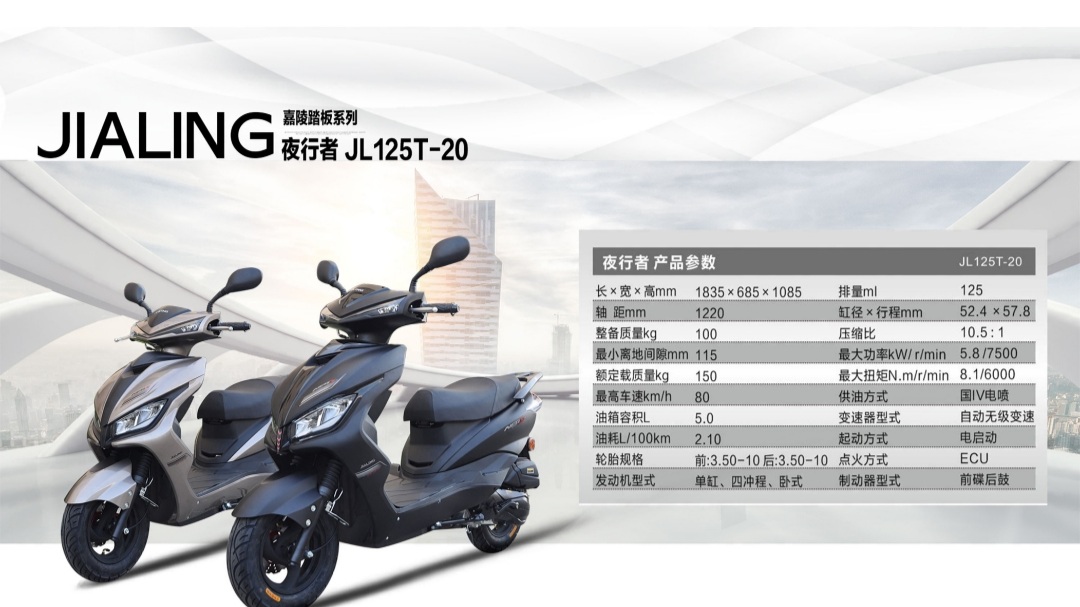 嘉陵摩托车品牌>夜行者 jl125t-20报价车型图片-摩托范-哈罗摩托