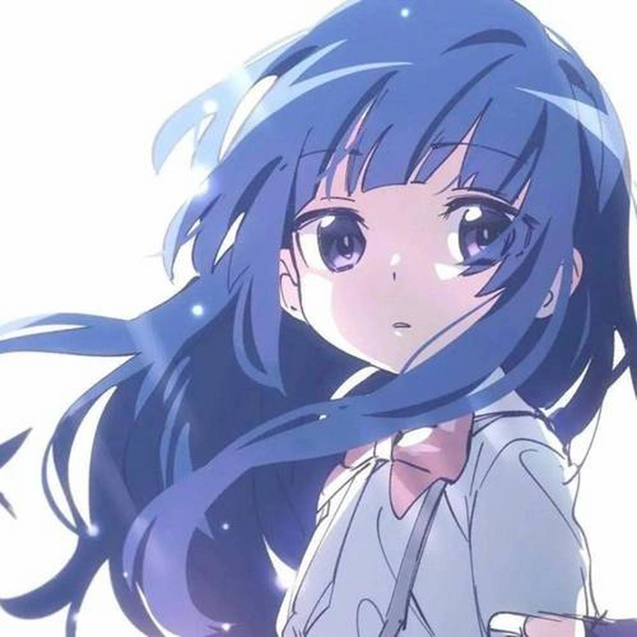 动漫# #动漫头像和壁纸# 天蓝色女生头像,独属于天蓝色的浪漫