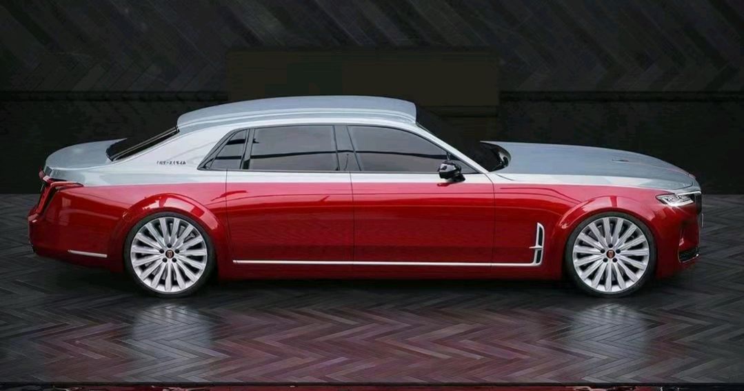 红旗h9"出口版"曝光,细节设计更精致,宽体车身更霸气