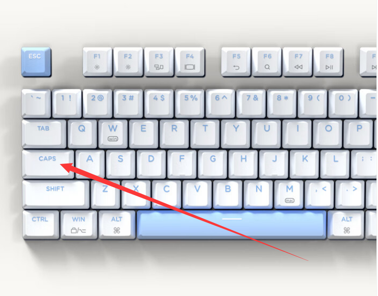 电脑键盘大小写切换按哪个键
