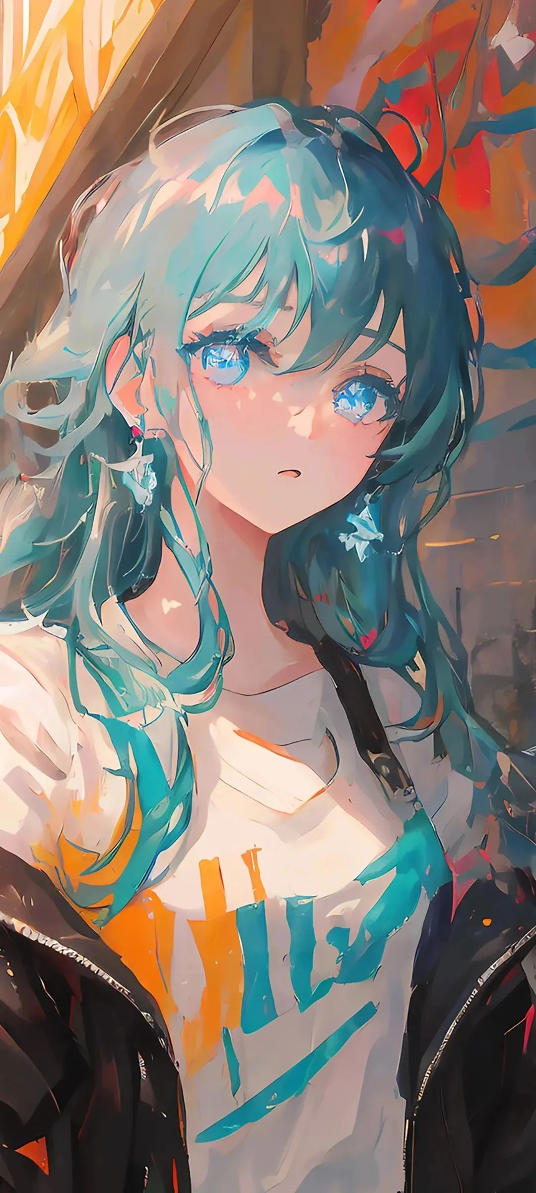 手机壁纸 动漫壁纸 ai绘画 阳光美少女