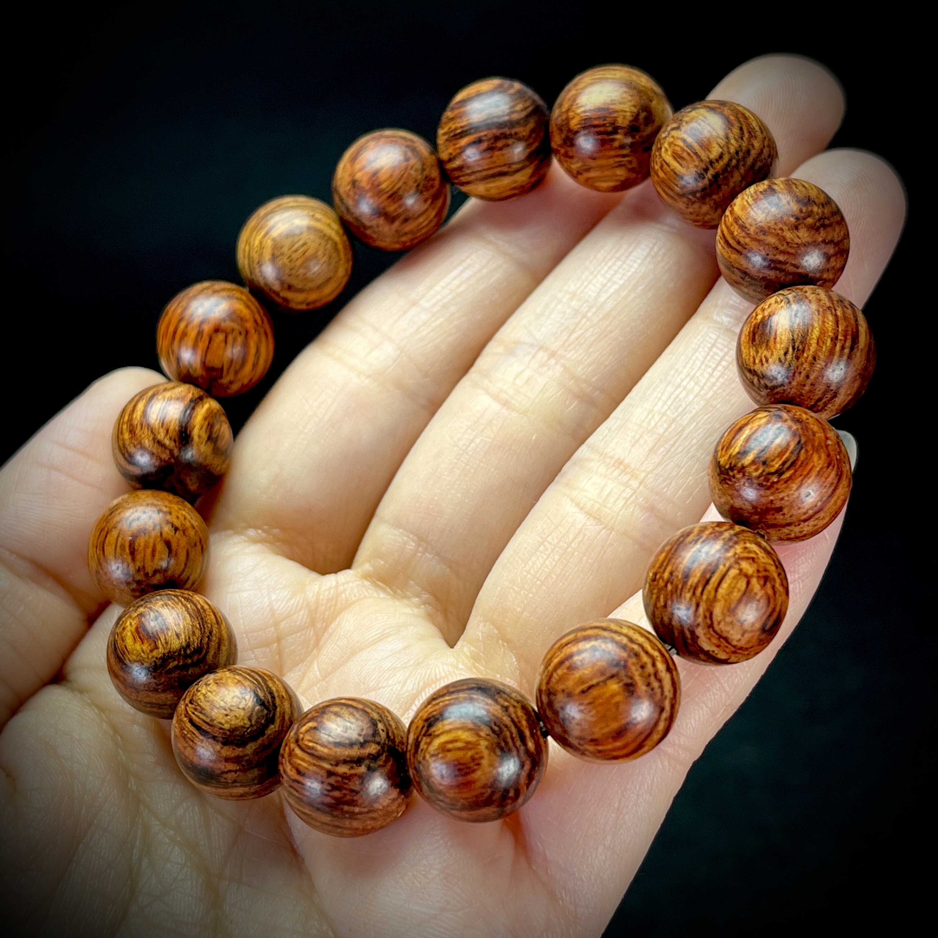 云南降真香「龙甘香」顺纹1.2圆珠手串