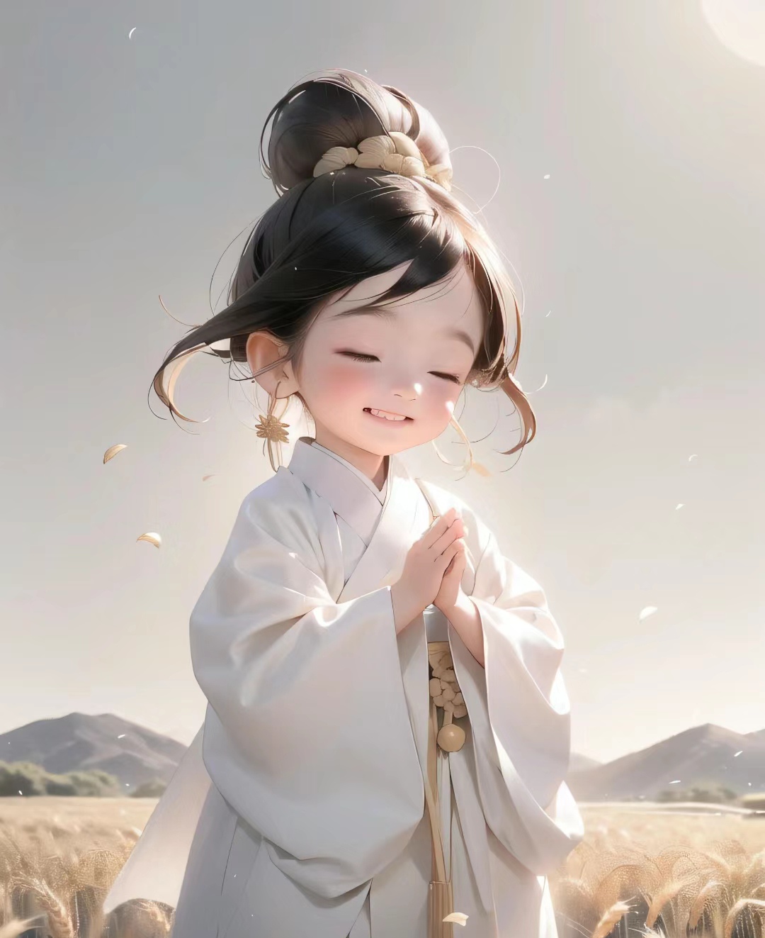 可爱的佛系女孩