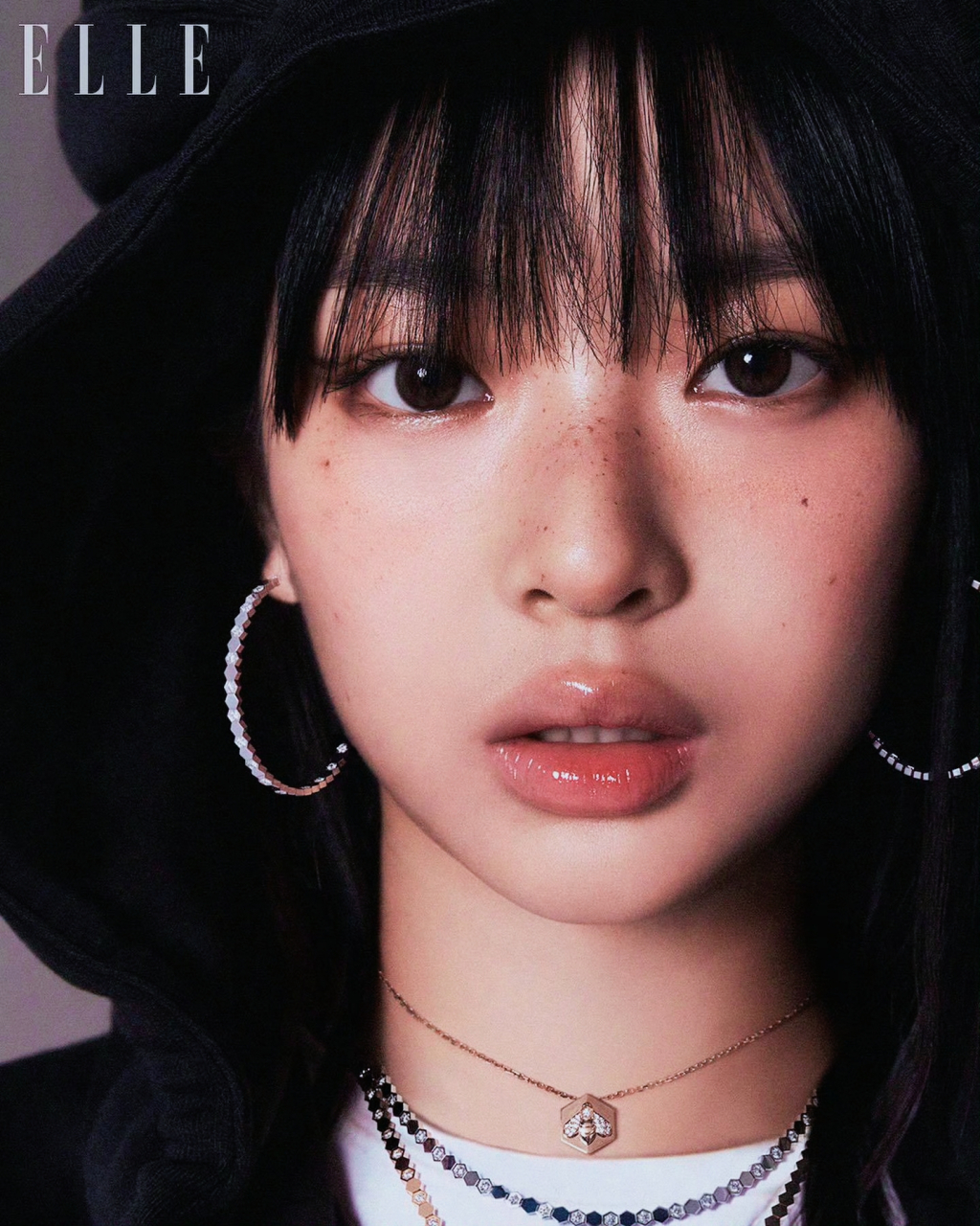 hanni《elle》9月刊画报公开,美貌值拉满的宝宝!#hanni