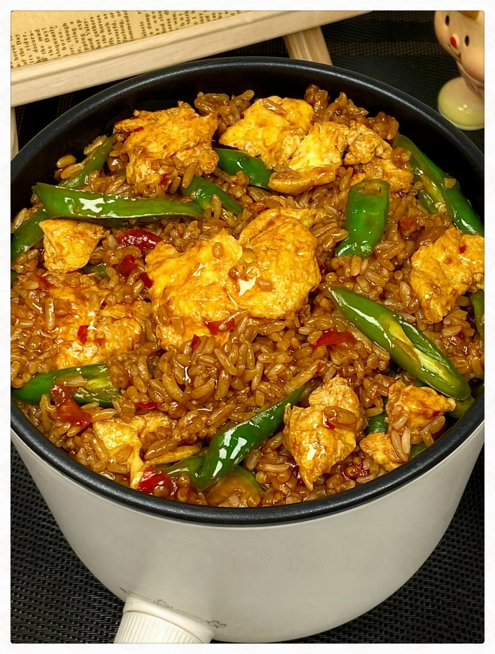 真的要去尝试一下这道尖椒鸡蛋烩饭啊!