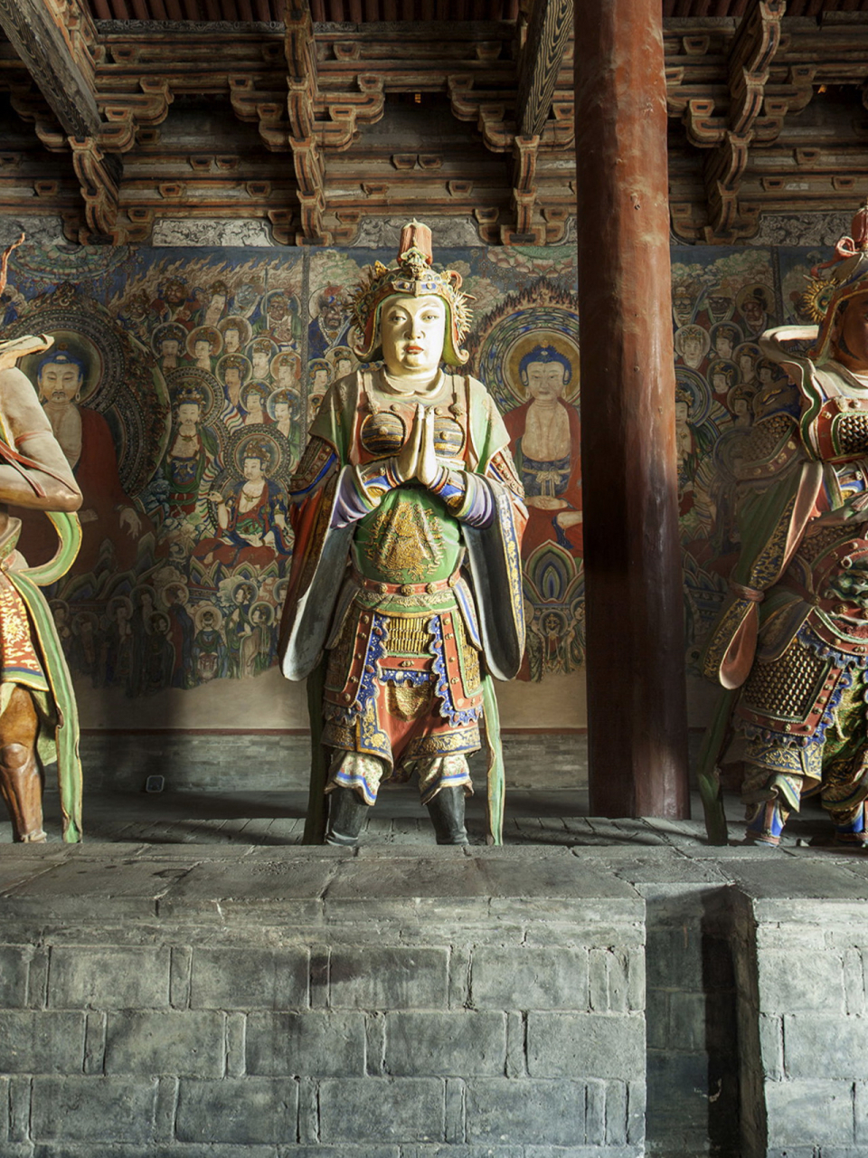 古建筑# #中国古建筑#  根据柴泽俊先生的《华严寺大雄宝殿明代雕塑