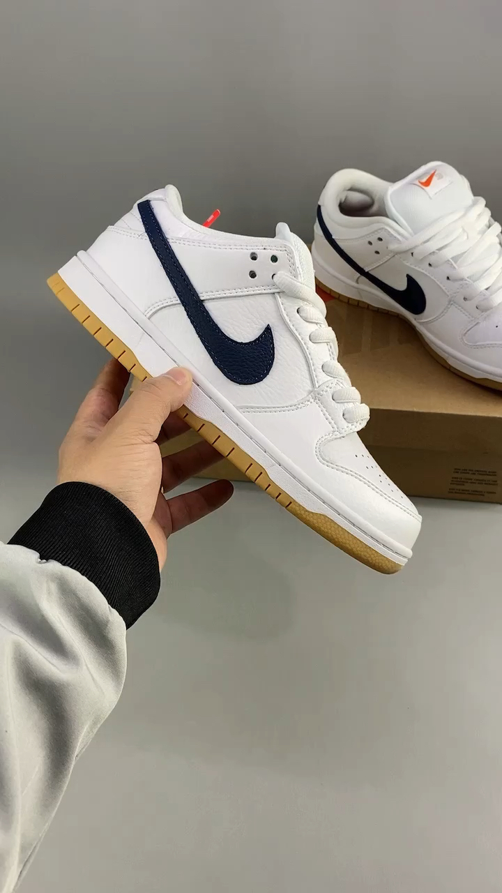 耐克dunk low sb 低帮白棕北极狐休闲板鞋-度小视