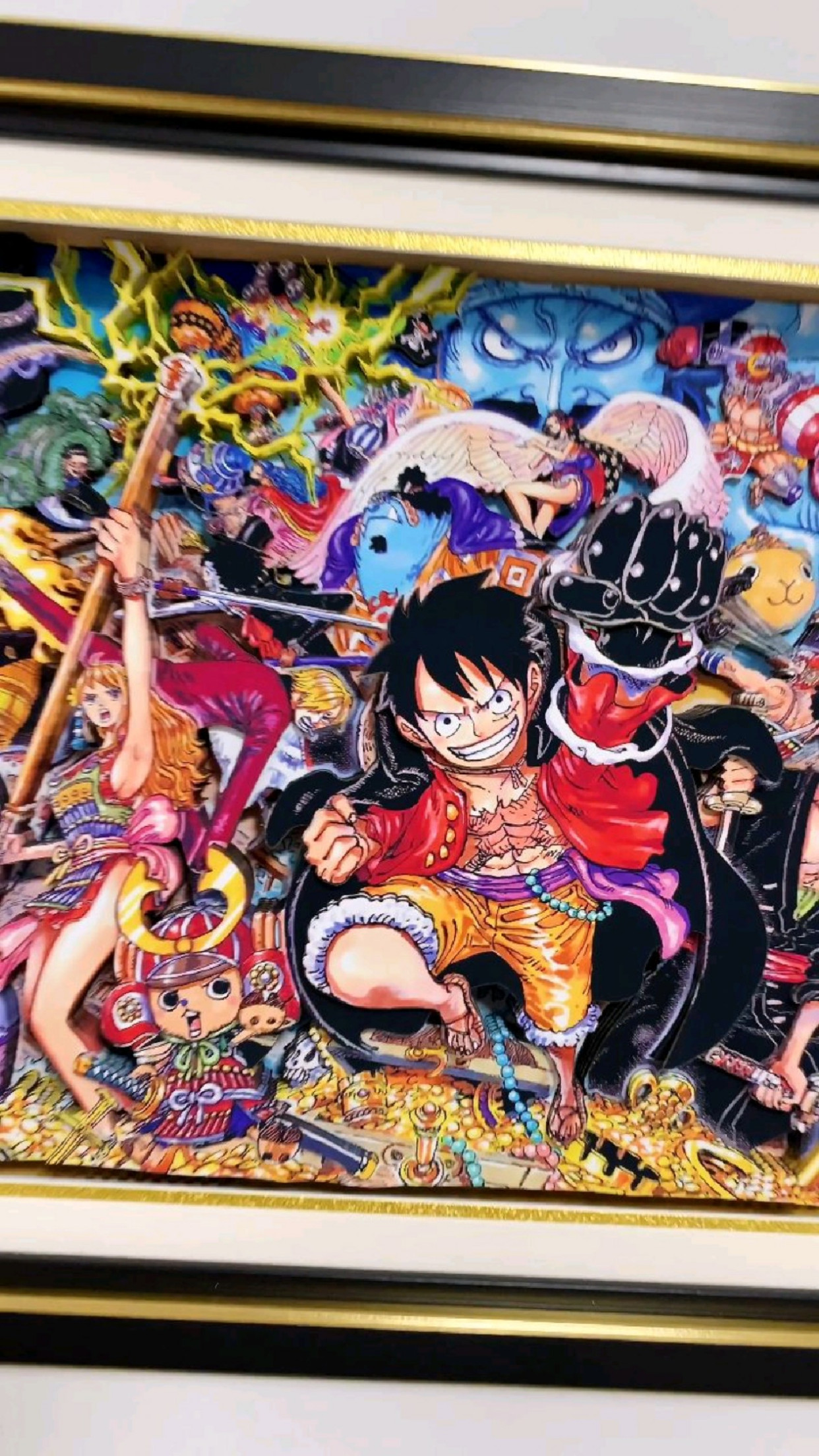大海贼百景海贼王立体画尾田荣一郎亲手绘制