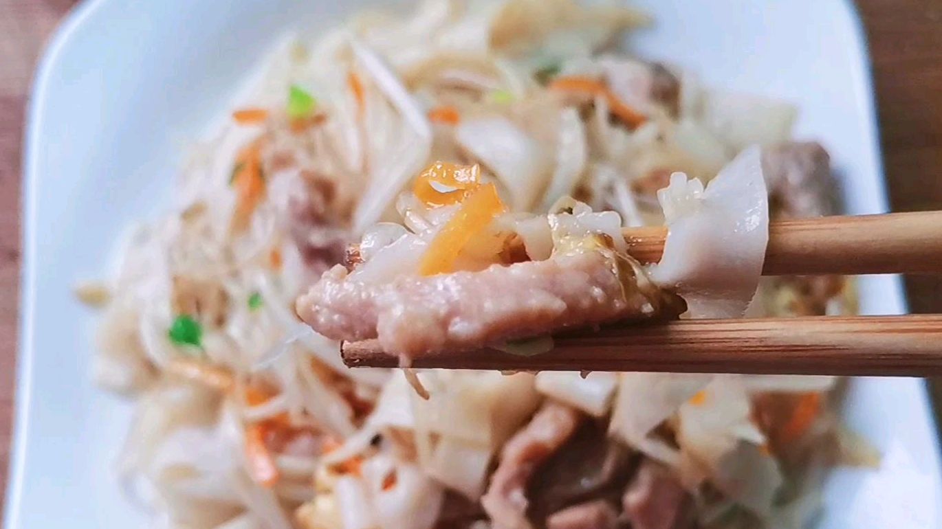 家常炒河粉,早餐夜宵美美哒,赶紧试试吧