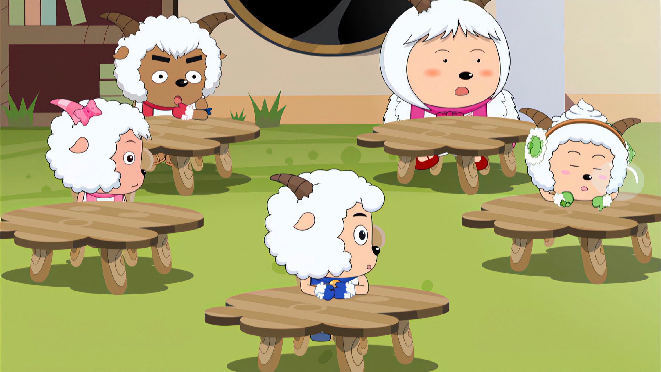 懒羊羊周一就开始上课打瞌睡了?#动漫# #喜羊羊与灰太狼