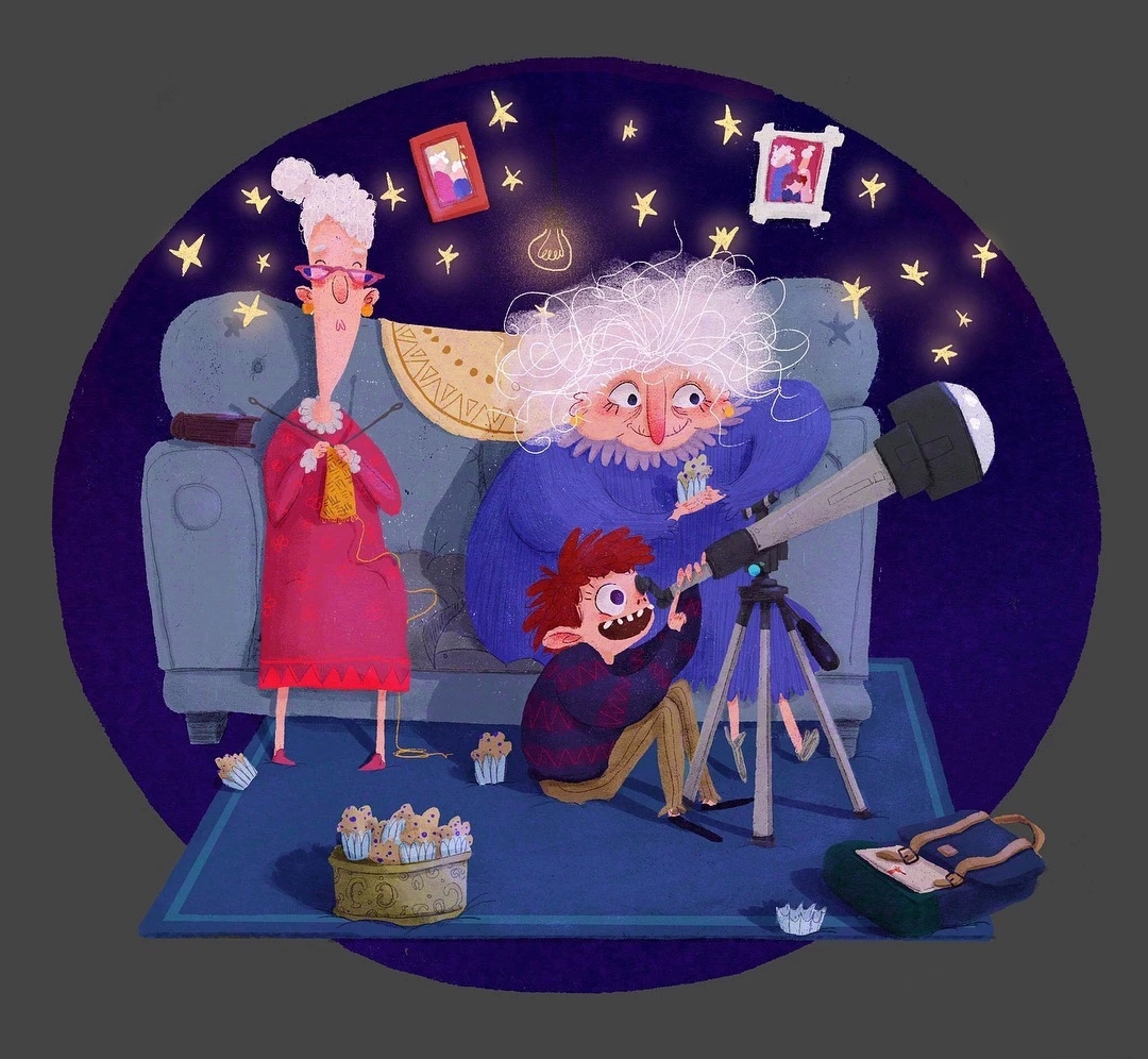 唯美细腻手绘插画.画师beatrice blue