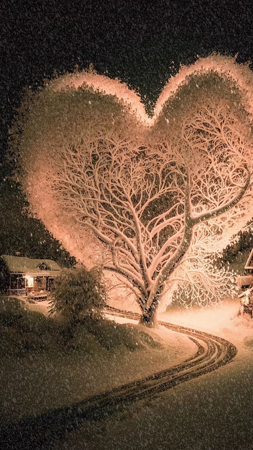 这么浪漫的爱心树,一定要分享给喜欢的人