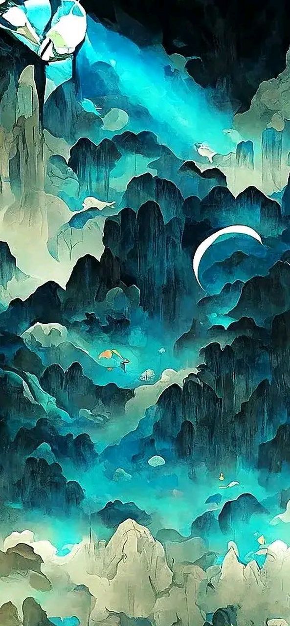 青绿色系列手机壁纸