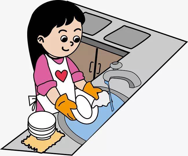 洗碗工图片动漫图片