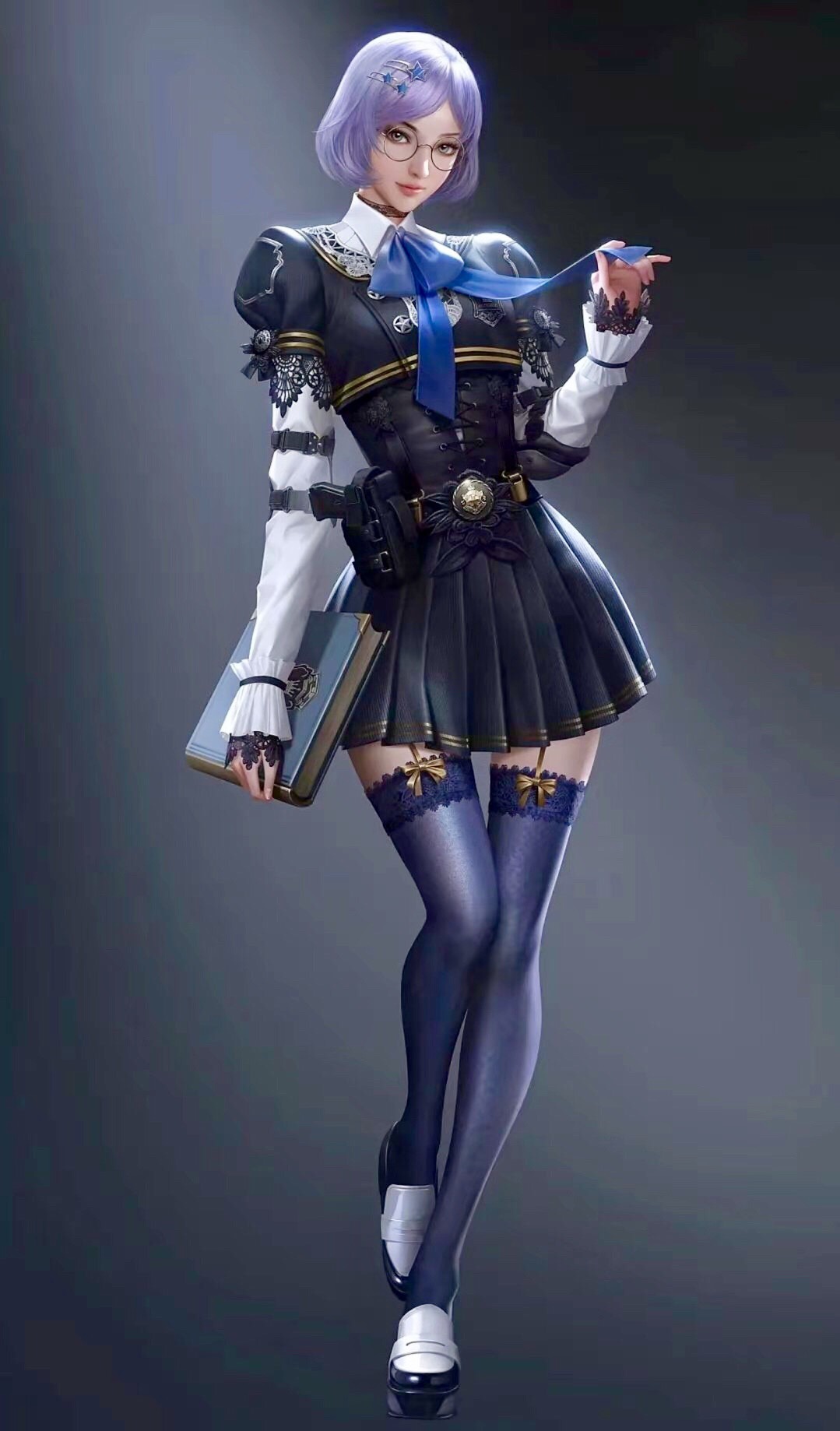 3d游戏人物精美壁纸,建模精准,画质细腻,令人惊叹