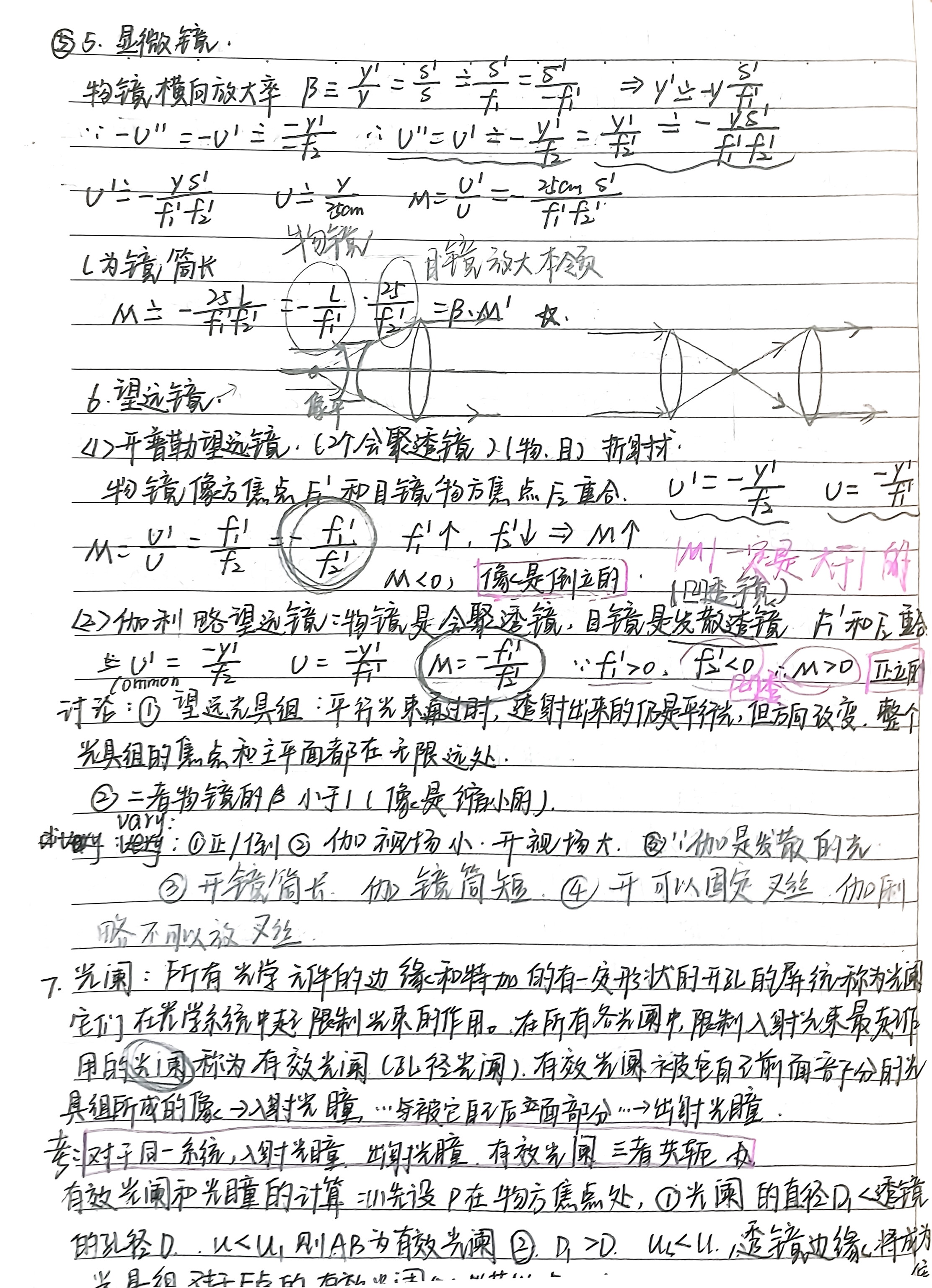 物像公式详细过程解读