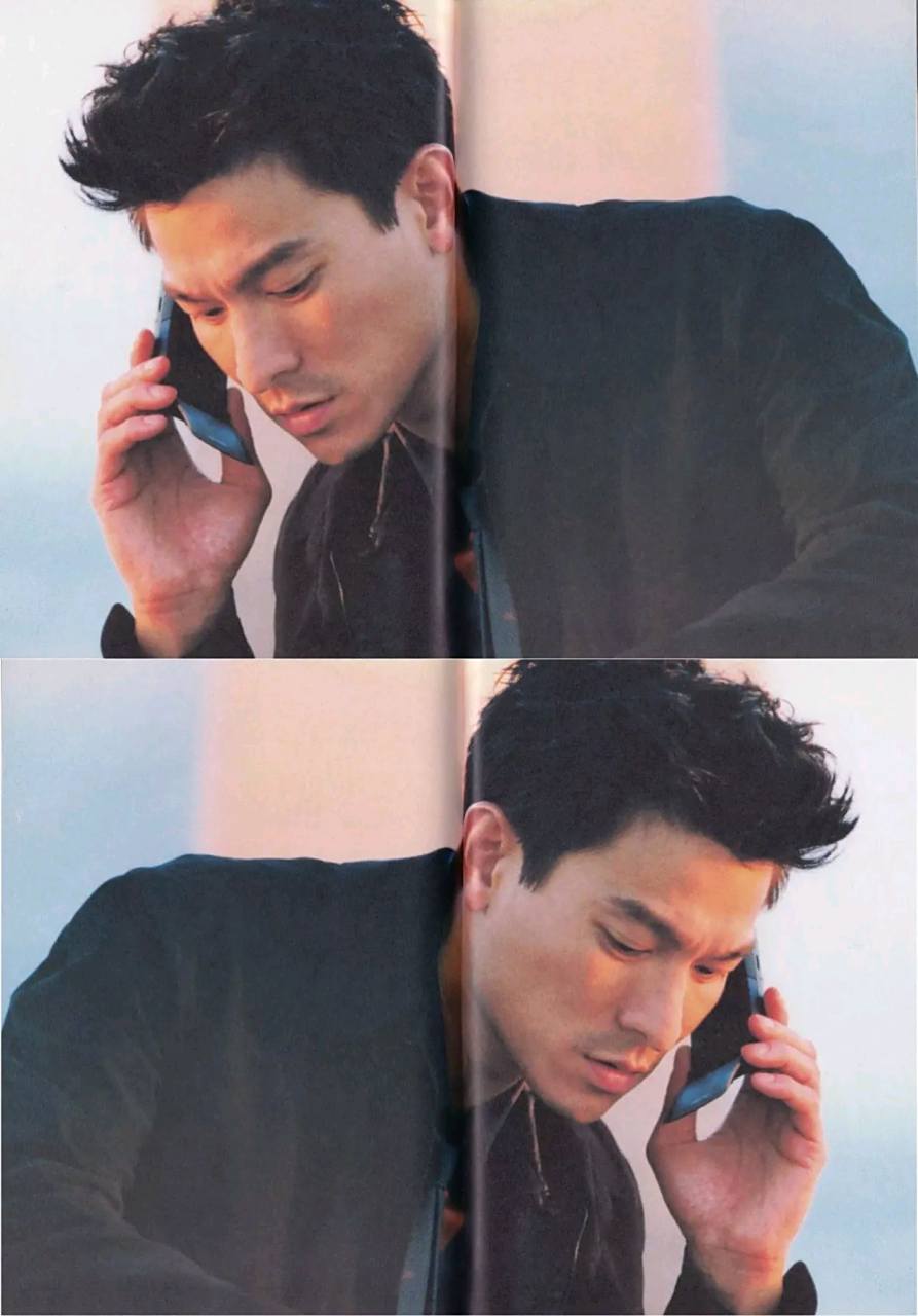 【刘德华】1998年爱立信手机广告 棱角分明的冷俊,泛发着迷人的味道.