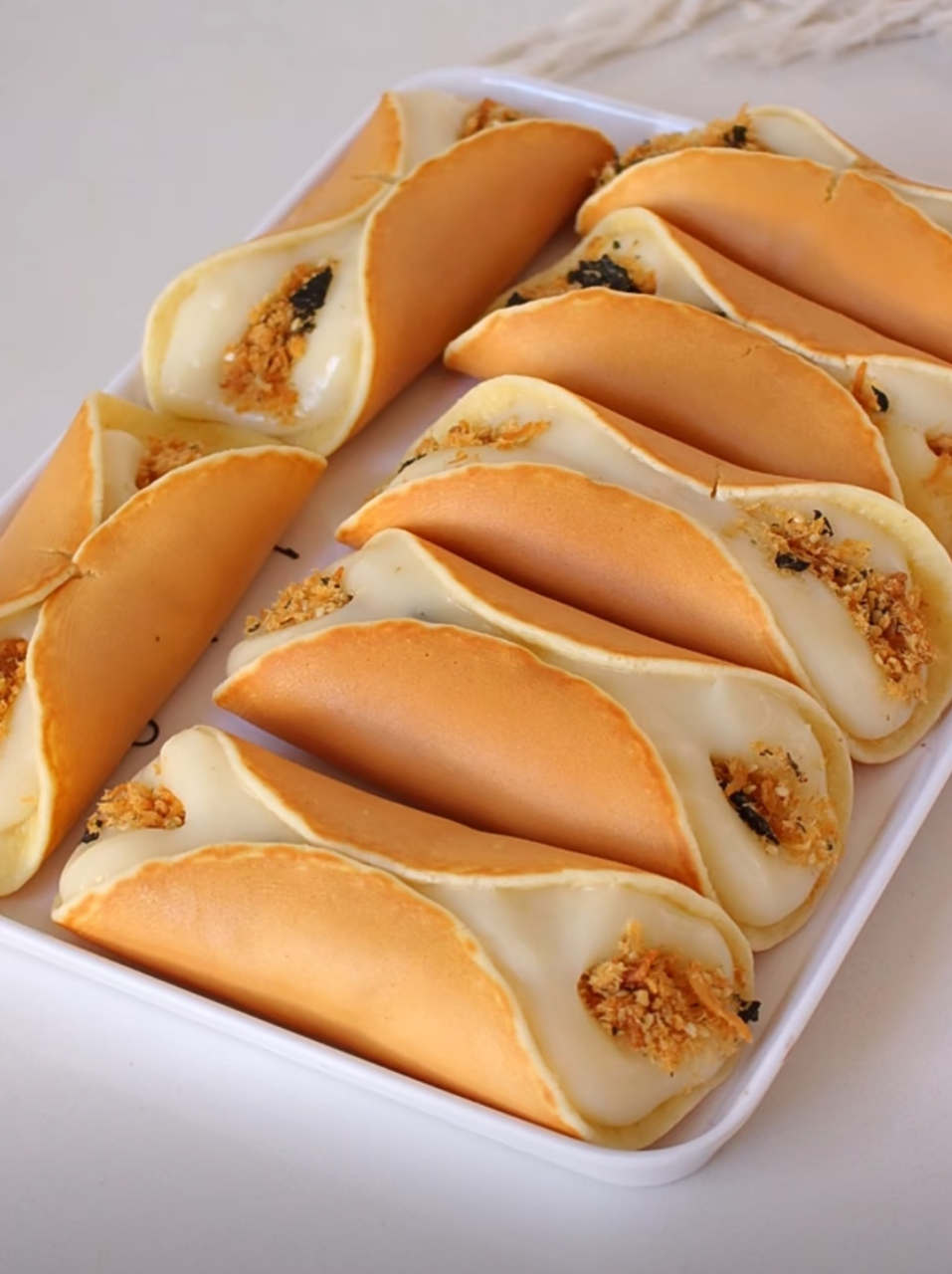 成都火了30年的街头小吃,肉松麻薯蛋烘糕,软糯拉丝