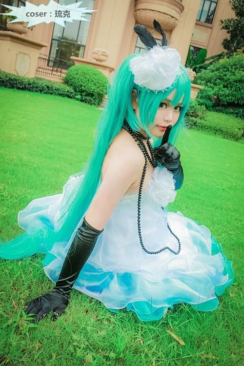 cos正片:可爱的绿头发双马尾,初音未来