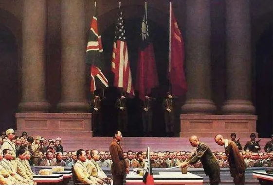 日本投降交接仪式上,国军中将冷欣要日方保证自己安全被人耻笑