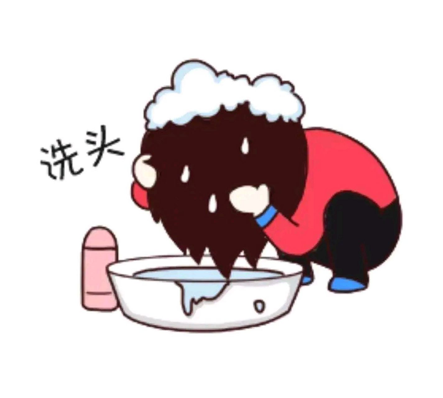 因为我们的头皮跟脸皮是连在一起的,如果你