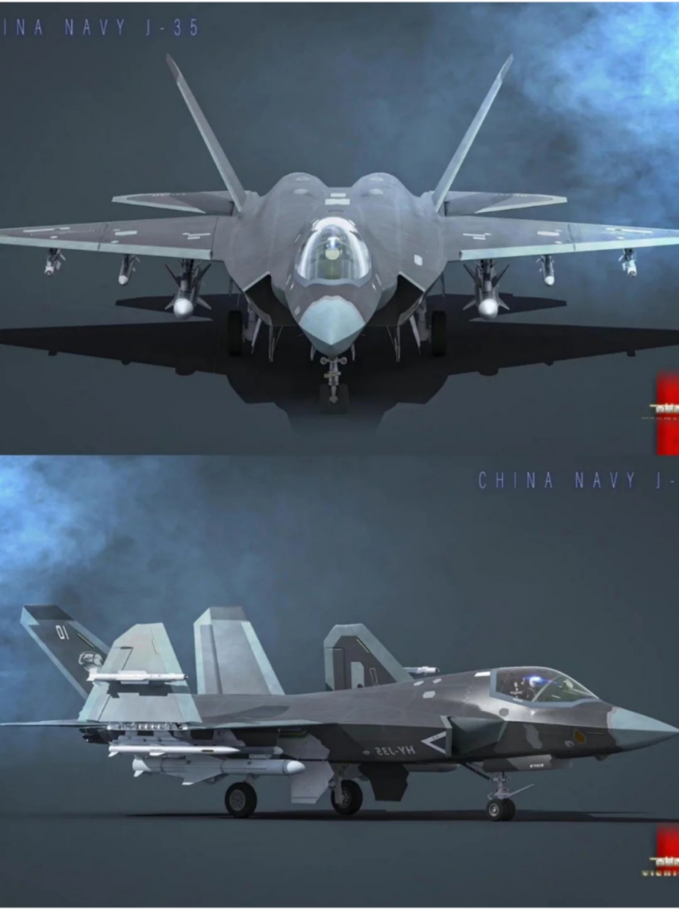中国海军歼-35垂直起降战机,歼35未来是否会发展出垂直起降版.