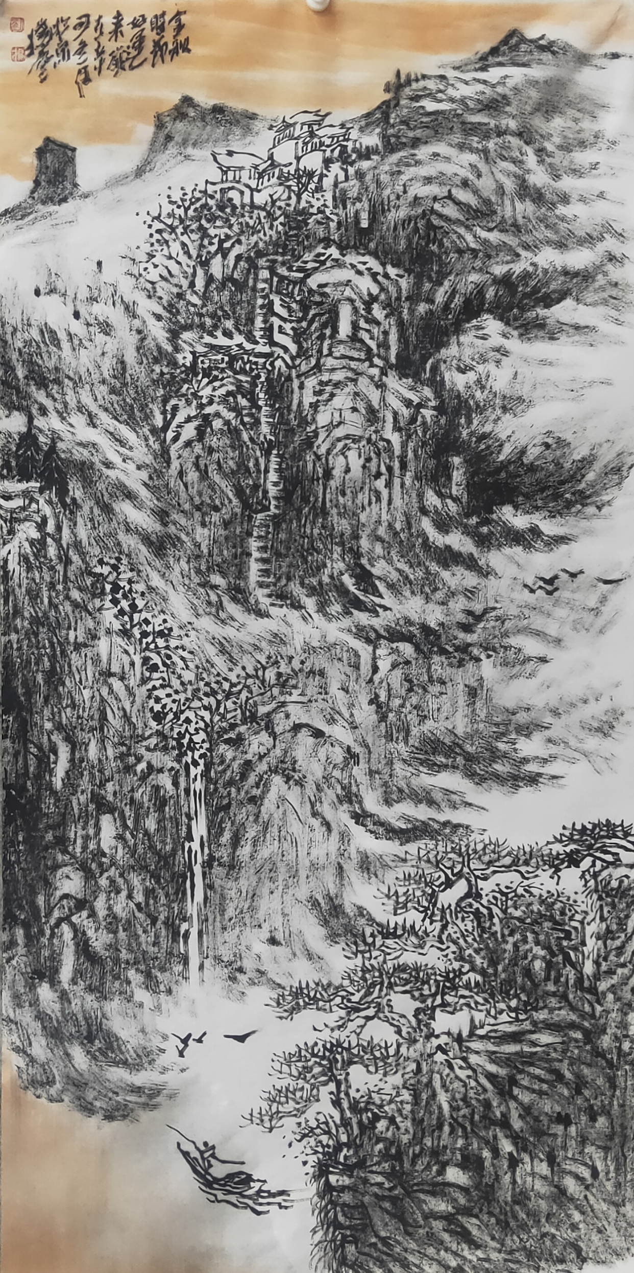 《中国画焦墨山水胡杨领军人物》刘广才