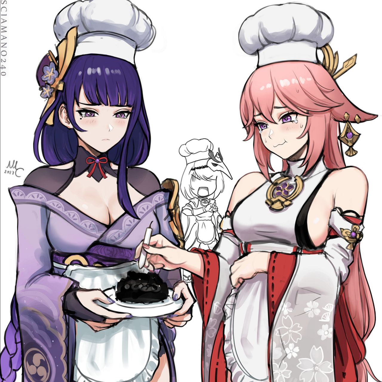 憋笑憋出眼泪来 画师:sciamano240