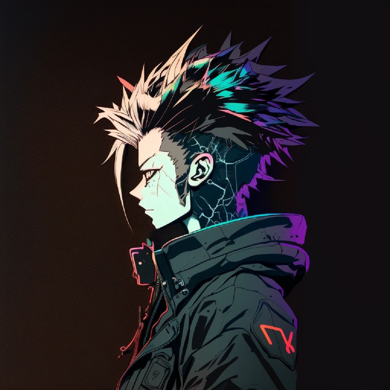 赛博朋克头像系列|||#赛博朋克2077#  	 赛博朋克头像系列 #绘画