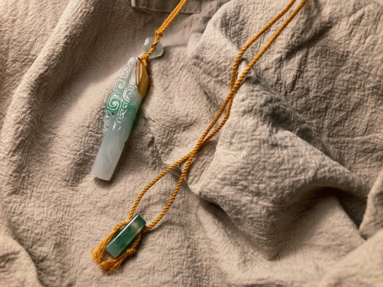 翡翠·玉笛飞声吊坠