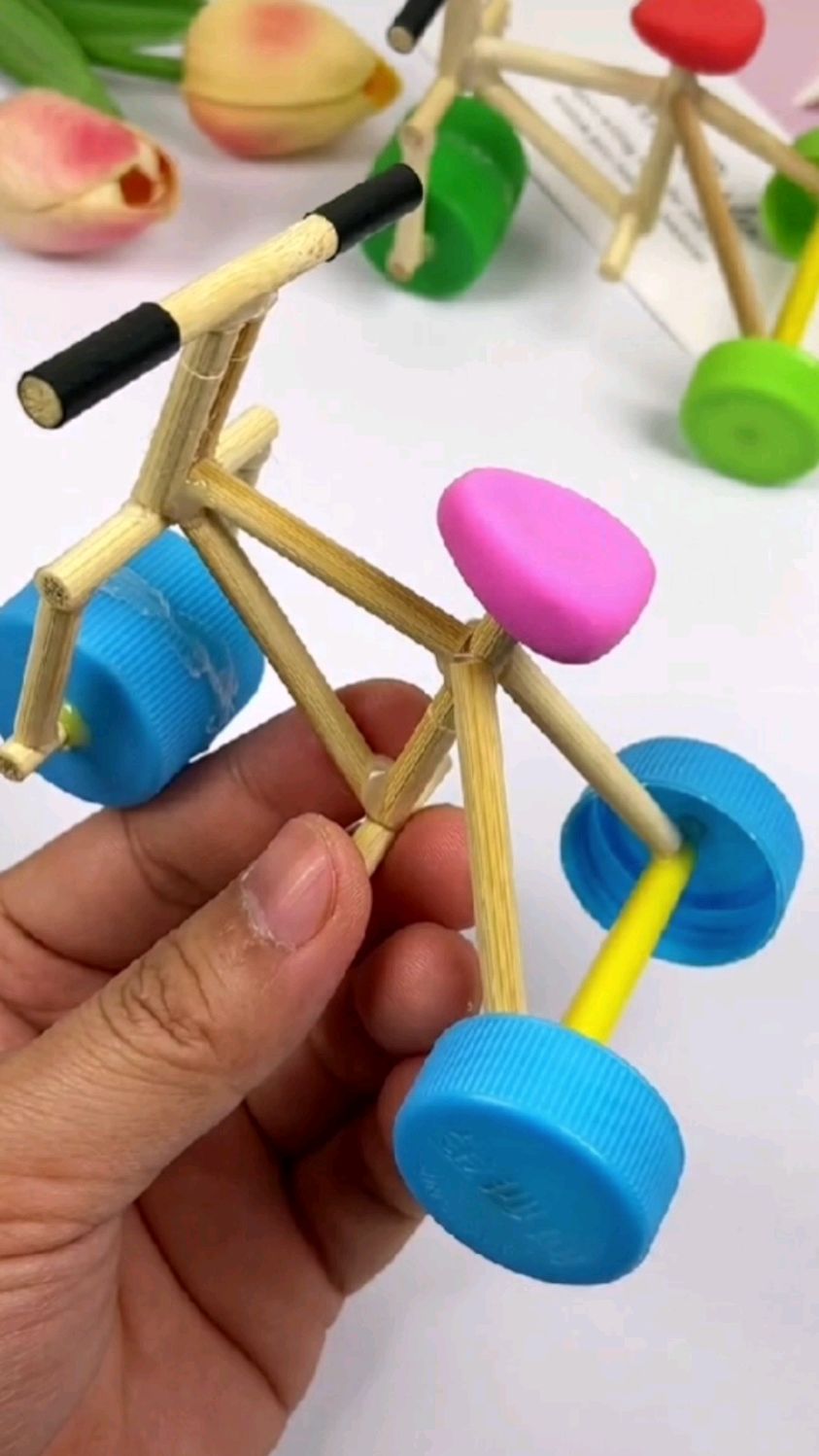 太可爱了,这样的手工自行车,你们喜欢嘛-度小视