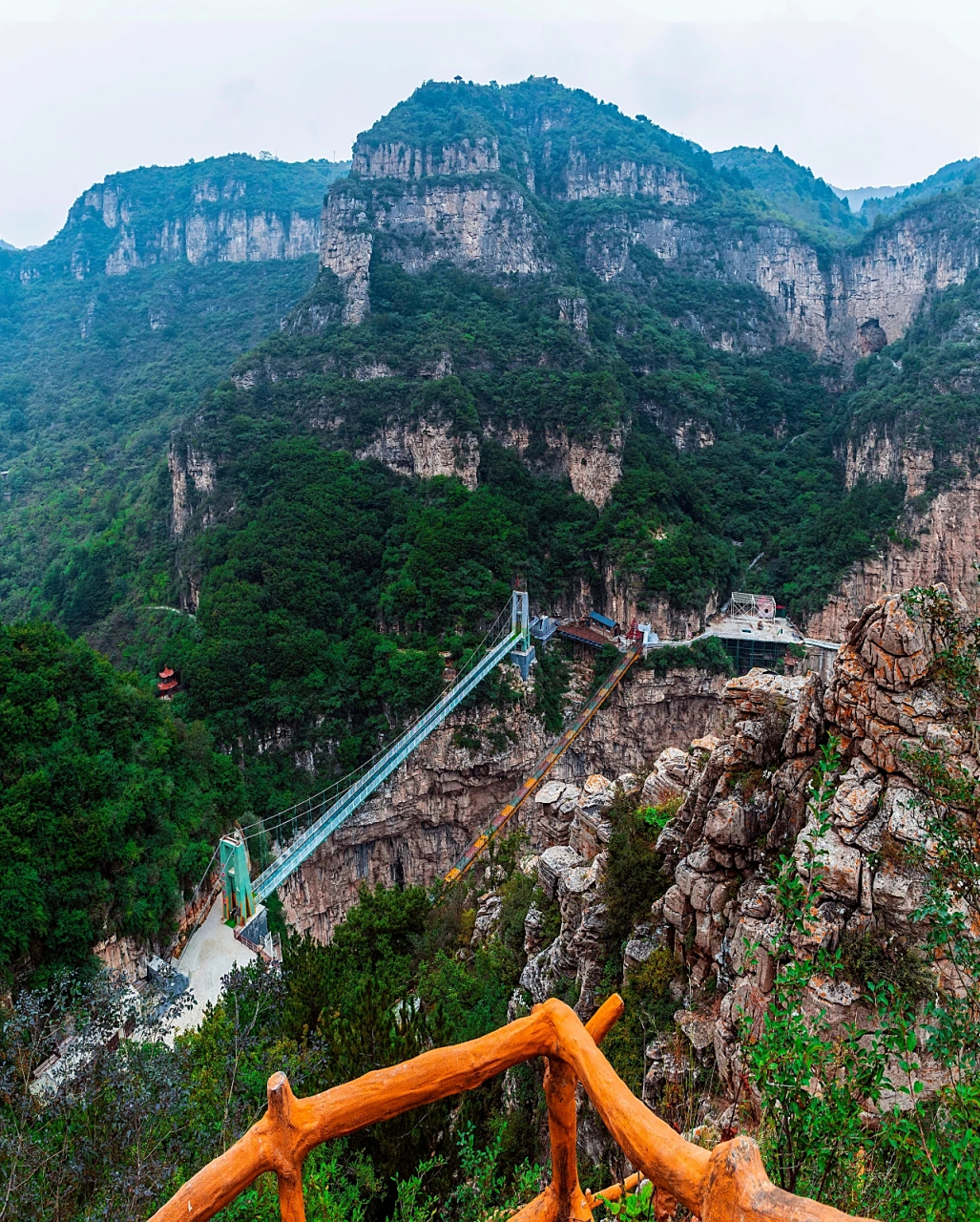 国庆中秋双节同庆# 位于山西长治市平顺县境内的天脊山风景区,地处