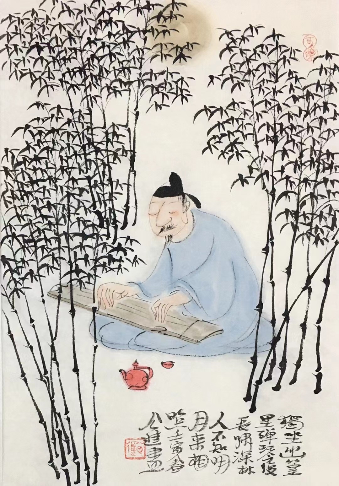 著名人物画家公进新作小品